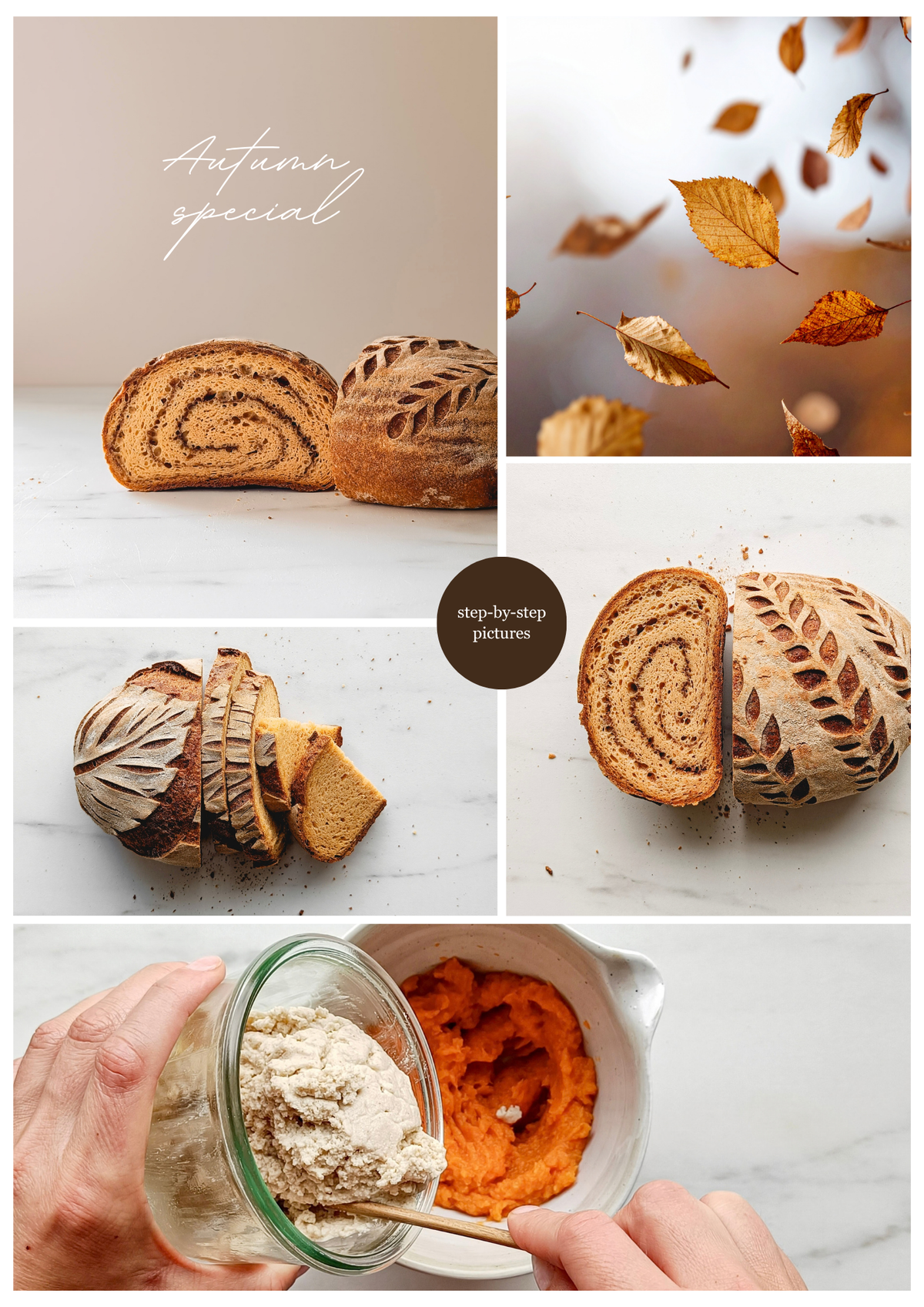 Pumpkin Cinnamon Swirl Sourdough (ENGLISH)